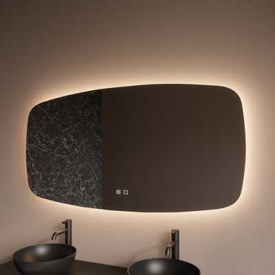 Badkamerspiegel BWS Torea 120x70cm Horizontaal LED Badkamerspiegel BWS Torea 120x70cm Horizontaal LED