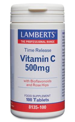 Lamberts Vitamine C 500 Time Release & Bioflavonoiden Tabletten