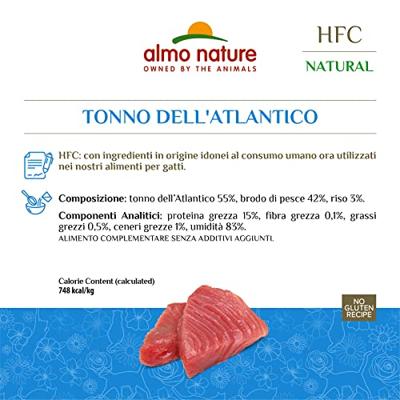 Almo Nature HFC Natural Atlantische tonijn natvoer kat (280 g) 12 x 280 g