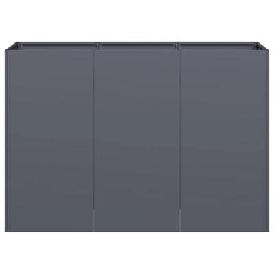 Plantenbak 120x40x80 cm koudgewalst staal antracietkleurig