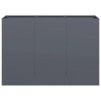 Plantenbak 120x40x80 cm koudgewalst staal antracietkleurig - thumbnail