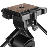 Walimex Pro FT-6653H Aluminium Pro-3D Neiger (belastbaarheid 6 kg, frictiecontrole, grote snelwisselplaat, valbeveiliging) - thumbnail