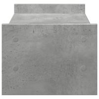 Monitorstandaard 50x27x20 cm bewerkt hout betongrijs - thumbnail