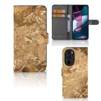 Motorola Edge 30 Pro | Bookcase | Marmer Creme - thumbnail