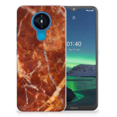 Nokia 1.4 | TPU | Siliconen hoesje | Marmer Bruin