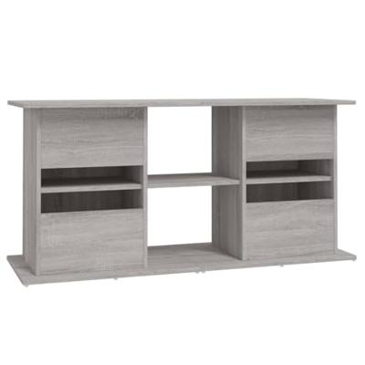 Aquariumstandaard 121x41x58 cm bewerkt hout grijs sonoma eiken - thumbnail