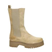 Nelson hoge suède chelsea boots taupe - thumbnail