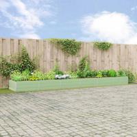 Plantenbak Pastelgroen 195 x 100 x 45 cm Gegalvaniseerd staal - thumbnail