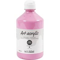 Creativ Company Acryl verf, semi-glanzend, dekkend, dusty rose, 500 ml/ 1 fles - thumbnail