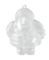 Vaessen Creative • plastic kerstman 2-delig 10cm - thumbnail