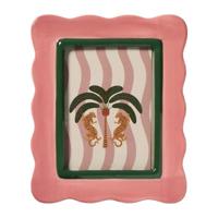 Fotolijst Marbella - roze/groen - 10x15 cm - thumbnail