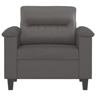 Fauteuil 60 cm kunstleer grijs Fauteuil 60 cm kunstleer grijs