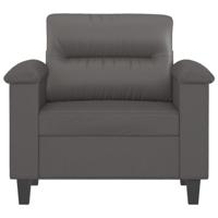 Fauteuil 60 cm kunstleer grijs - thumbnail