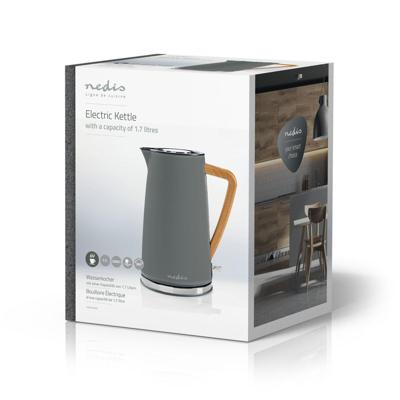 Elektrische waterkoker | 1,7 l | Soft-touch | Grijs Elektrische waterkoker | 1,7 l | Soft-touch | Grijs