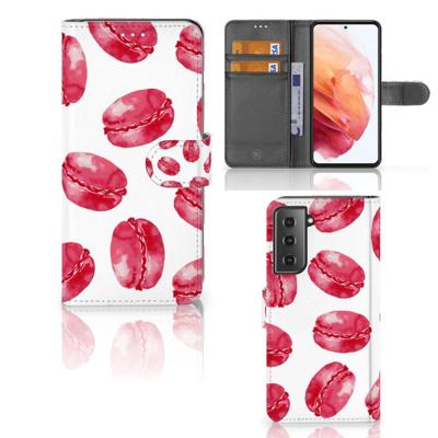 Samsung Galaxy S21 | Book Cover | Pink Macarons