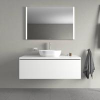 Duravit Luv opzetwastafel 50x35cm ovaal zonder kraangat zonder overloop wit/wit 0379500000 - thumbnail