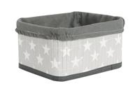 Basket spelset DKD Home Decor Wit Grijs Bamboe Hout MDF Sterren 51 x 35 x 33 cm - thumbnail