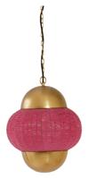 Light & Living Hanglamp 'Cetara' Kralen, 33cm, kleur Roze/Brons - thumbnail