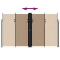VidaXL Windscherm uittrekbaar 200x1200 cm taupe - thumbnail