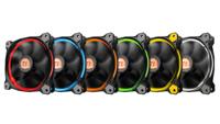 Thermaltake Riing 12 LED RGB PC-ventilator Zwart (b x h x d) 120 x 120 x 25 mm Incl. LED-verlichting - thumbnail