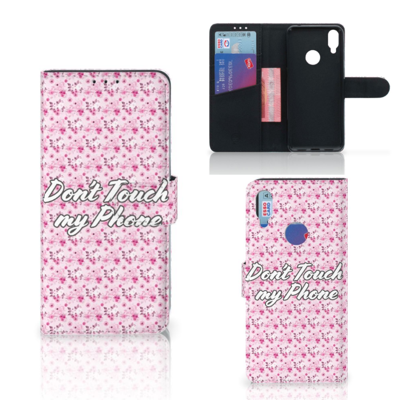 Xiaomi Redmi Note 7 Portemonnee Hoesje Flowers Pink DTMP