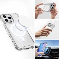 4Smarts Hybrid Case Ibiza Backcover Apple iPhone 16 Pro Max Transparant Inductieve lading - thumbnail