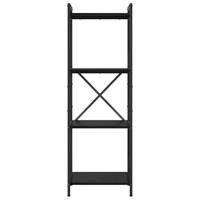 Boekenkast Zwart eiken 40 x 30 x 118 cm Bewerkt hout - thumbnail