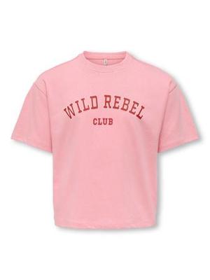 Kids ONLY winter top meisjes - roze - KogJasmine - box fit, korte mouw