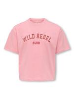 Kids ONLY winter top meisjes - roze - KogJasmine - box fit, korte mouw - thumbnail