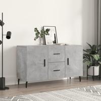 Dressoir 100x36x60 cm bewerkt hout betongrijs - thumbnail