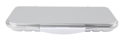 Creativ Company Schilderspalet met deksel, afm 27x12,7x2,3 cm, zilver, wit, 1 stuk