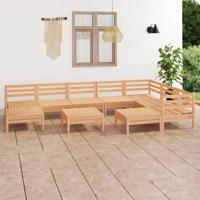 10-delige Loungeset massief grenenhout - thumbnail