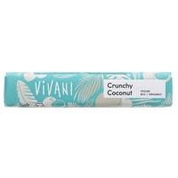 Vivani Chocolate To Go crunchy coconut vegan bio 35 Gram - thumbnail