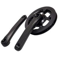 Lasco crankset 32t 155mm dubbele beschermrand zwart - thumbnail