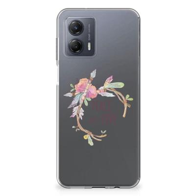 Motorola Moto G53 Telefoonhoesje met Naam Boho Text Motorola Moto G53 Telefoonhoesje met Naam Boho Text