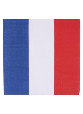 Servetten Rood Wit Blauw gestreept (20st)