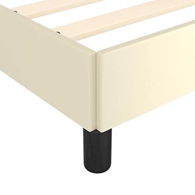 Bedframe kunstleer crmekleurig 180x200 cm