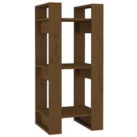 Boekenkast/kamerscherm 41x35x91 cm massief hout honingbruin - thumbnail