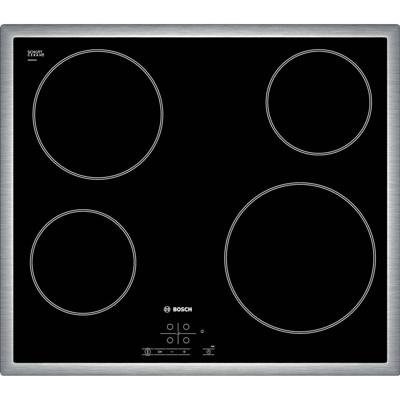 Bosch PKE645B17E kookplaat Zwart, Roestvrijstaal Ingebouwd Keramisch 4 zone(s)