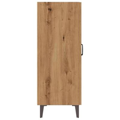 Dressoir 70x34x90 cm bewerkt hout artisanaal eikenkleur