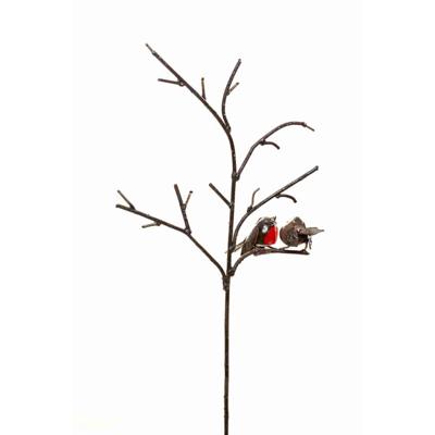 Metalen Roodborstje op Tak Metalen Roodborstje op Tak