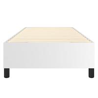 Boxspringframe kunstleer wit 90x200 cm - thumbnail