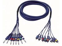 DAP FL64 Multikabel 8x Mono jack naar 8x RCA male 6m - thumbnail