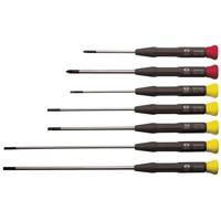 C.K Schroevendraaierset Elektronica en fijnmechanica 7-delig Plat, Kruiskop Phillips - thumbnail