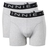Vinnie-G Boxershorts 2-pack Grey Melange Black-XXL - thumbnail