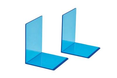 Boekensteun maul 10x10x13cm acryl neon blauw | 10 stuks Boekensteun maul 10x10x13cm acryl neon blauw | 10 stuks