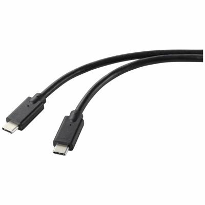 Renkforce RF-5251922 USB-laadkabel USB 2.0 USB-C stekker, USB-C stekker 2.00 m Zwart TPE-mantel Renkforce RF-5251922 USB-laadkabel USB 2.0 USB-C stekker, USB-C stekker 2.00 m Zwart TPE-mantel
