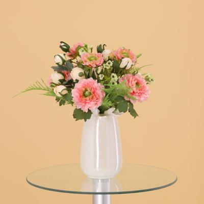 Handgebonden Kunstboeket Frieda Bern 35cm Roze