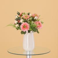 Handgebonden Kunstboeket Frieda Bern 35cm Roze - thumbnail