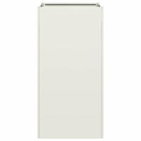 Plantenbak 40x40x80 cm koudgewalst staal wit - thumbnail